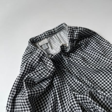 a new day gingham check linen×rayon easy pants