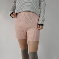 Rib knit pants