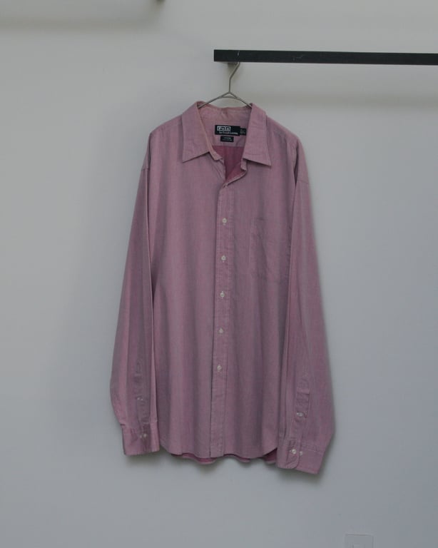 90s Ralph lauren "ANDREW" cotton L/S shirt｜ラルフローレン