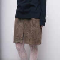 suede leather skirt