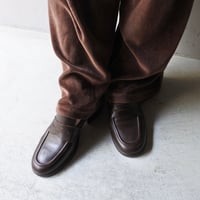 Chunky heels leather loafer