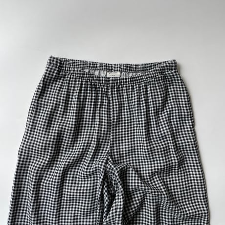 a new day gingham check linen×rayon easy pants