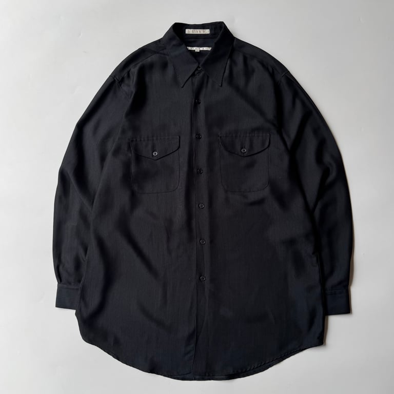 90s PERRY ELLIS rayon L/S shirt