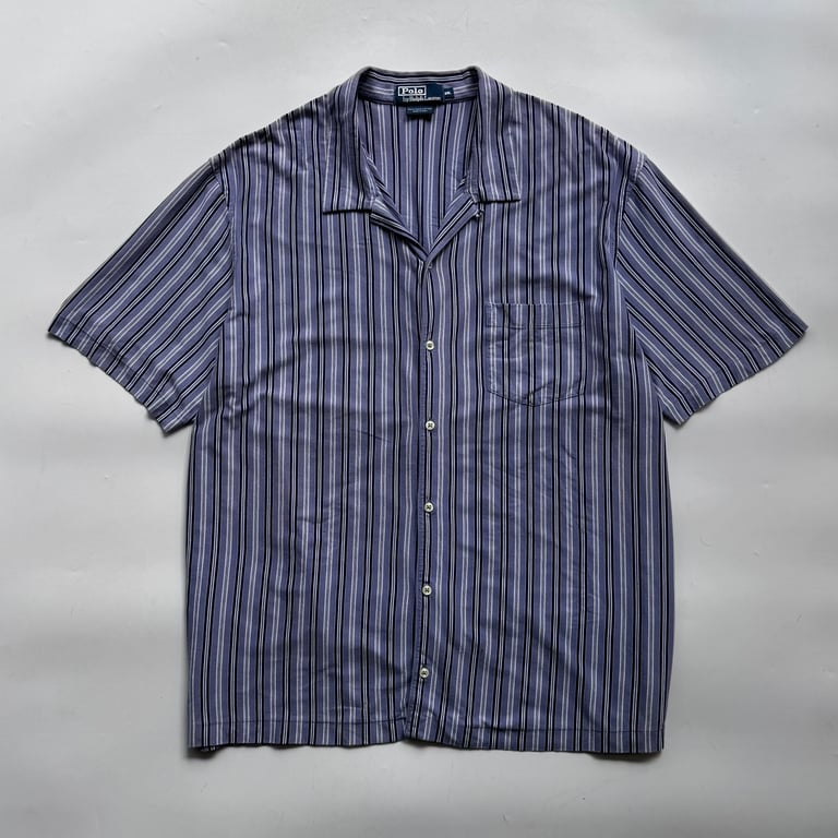 90s Ralph Lauren pima cotton stripe shirt｜ラルフローレン