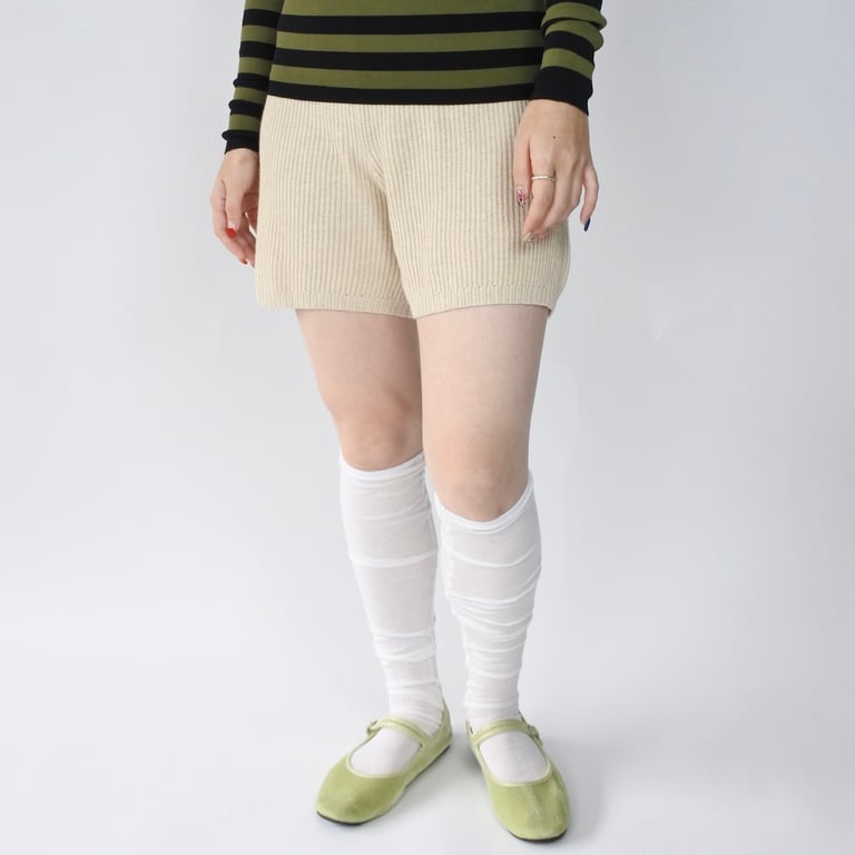 ショートパンツ（J.Crew cotton/cashmere knit shorts）