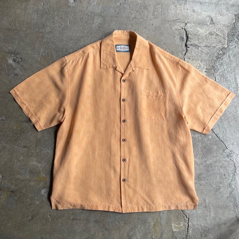 00s all pattern silk open collar S/S shirt | s