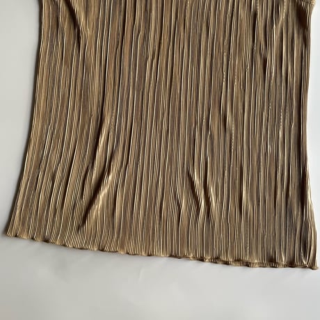 pleated tank top "gold"