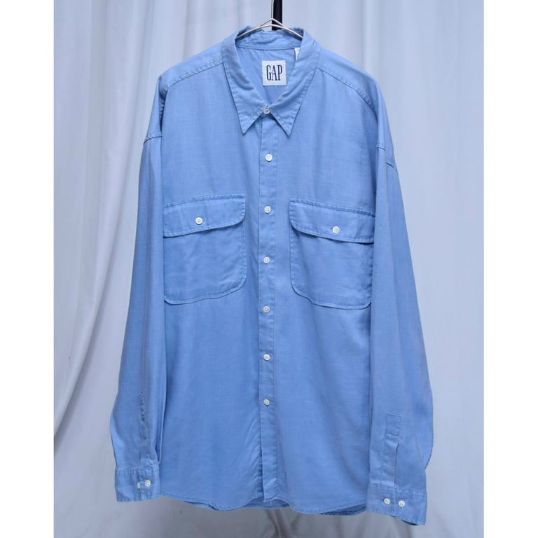90’s GAP linen L/S shirt｜ギャップ