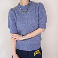 Banana Republic puff sleeve alpaca knit