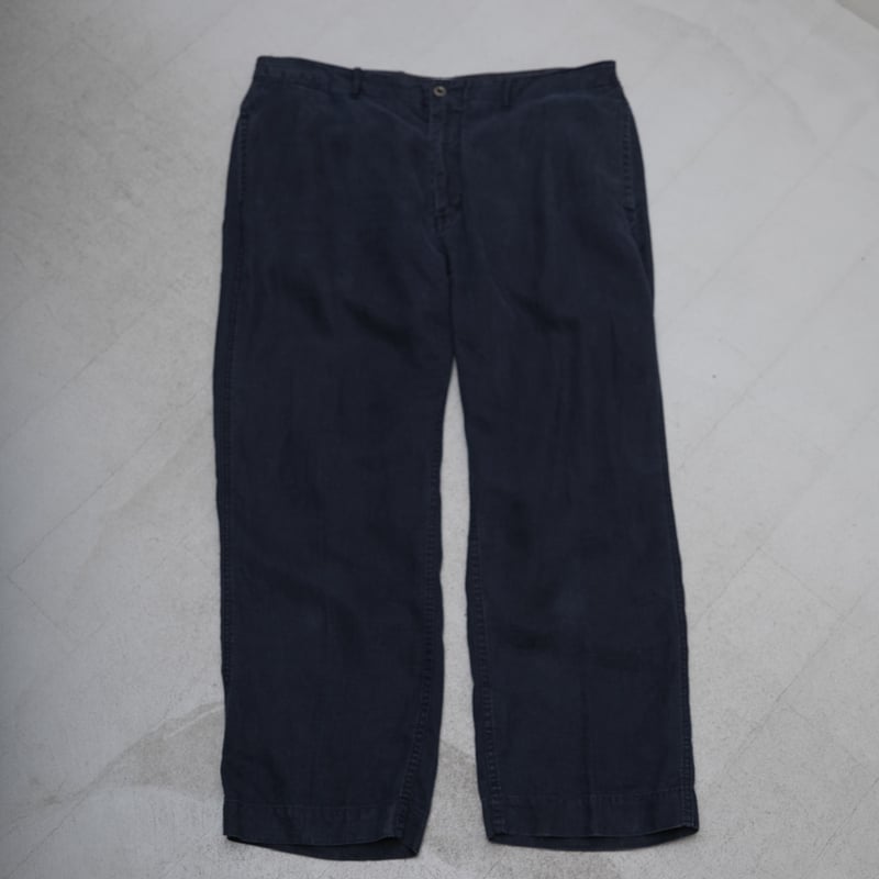 パンツ 90s Polo Ralph Lauren linen slacks Black 90s Ralph lauren linen pants | sui & shara