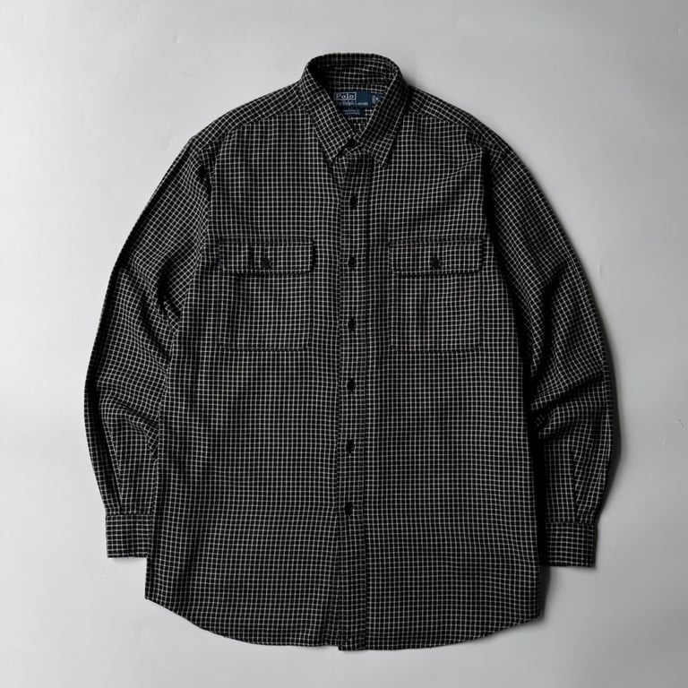 90s Ralph Lauren “WHITFIELD”  plaid cotton shirt