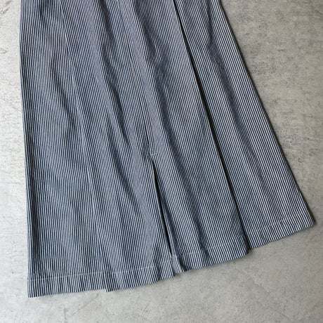 hickory striped cotton long skirt