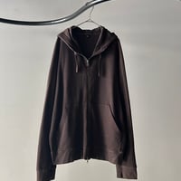 2004 BANANA REPUBLIC double zip cotton knit zip up hoodie