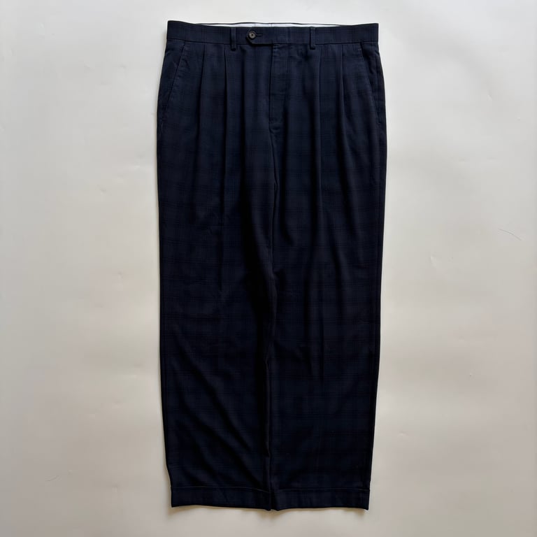 ラルフローレン スラックス（Ralph Lauren 2tuck plaid  slacks pants）