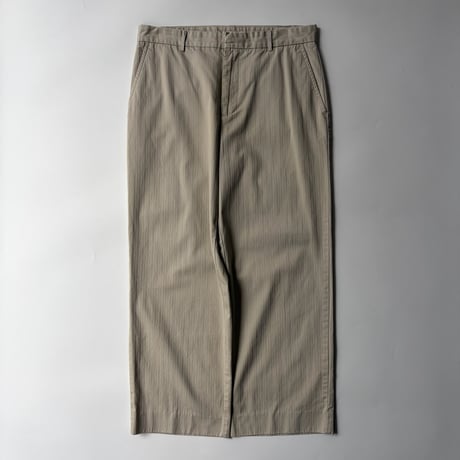 90s~ GEOFFREY BEENE stripe cotton wide slacks
