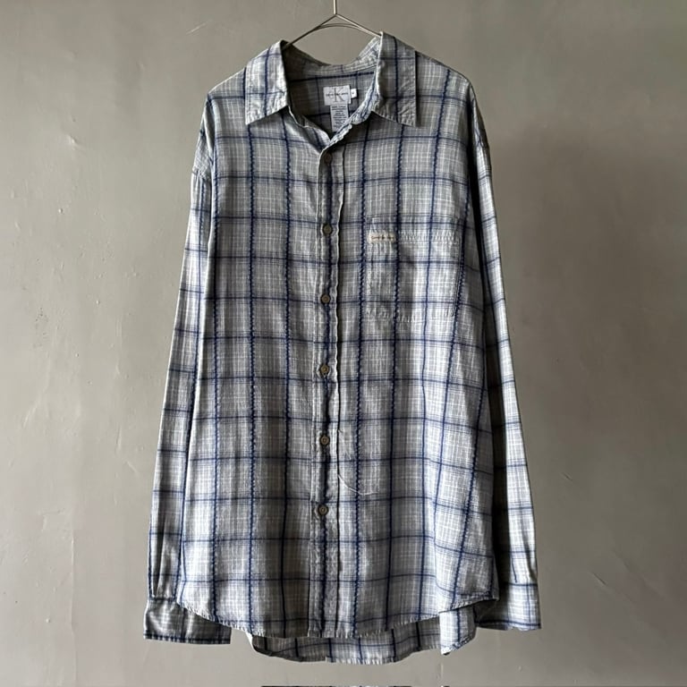 00s Calvin klein Jeans plaid cotton shirt