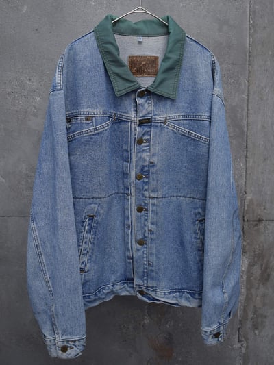 90年代 デニムジャケット（90’s MARITE François GIRBAUD switching collar design denim jacket）