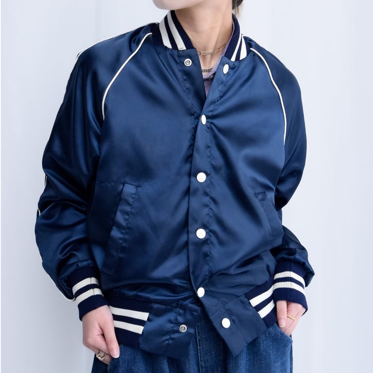 70's~ Sears Put-On Shop satin stadium jacket