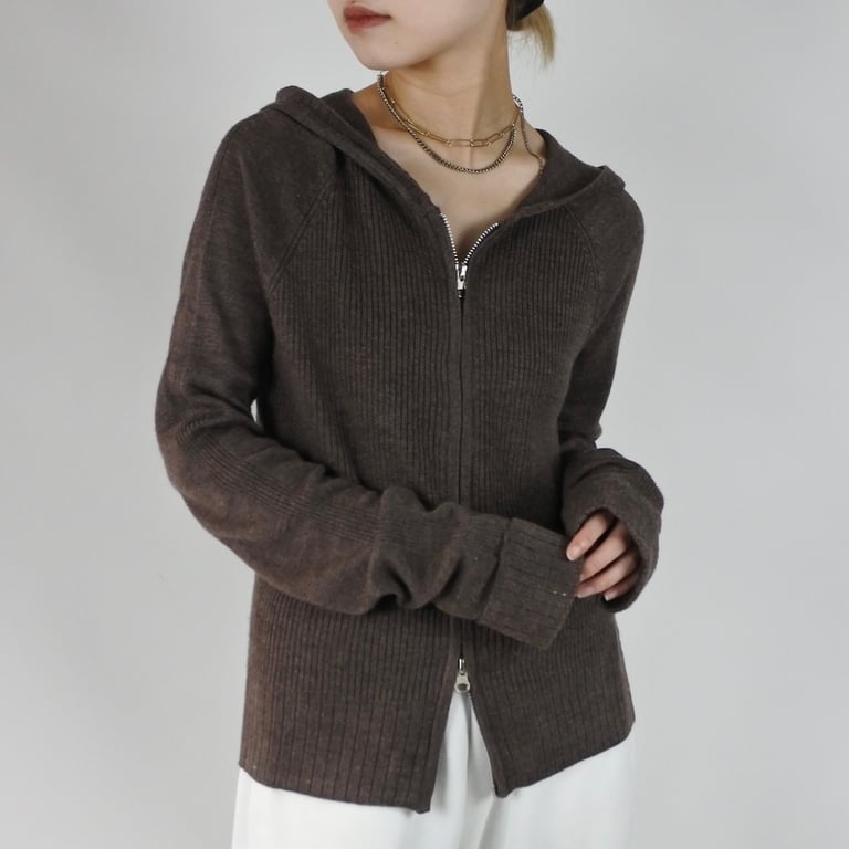 90’s zip knit hoodie