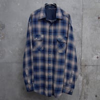 90’s NorthWest Territory ombré pattern acryl L/S shirt