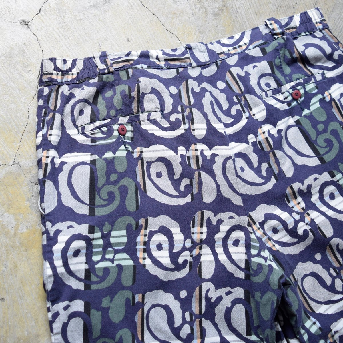 90's HENRY GRETHEL native pattern cotton shorts