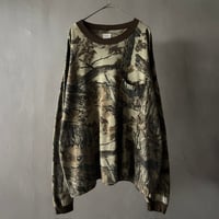 90s Real tree camouflage pocket L/S tee