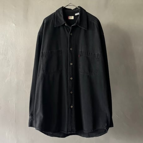 2001 Levi's black denim shirt