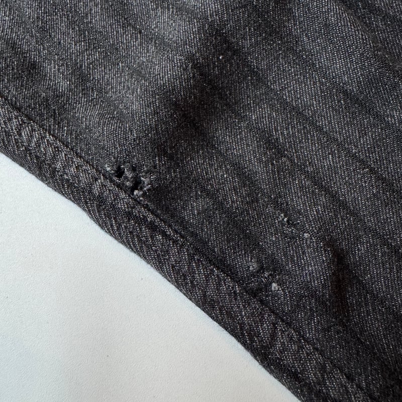 90s PERRY ELLIS stripe viscose L/S shirt | sui