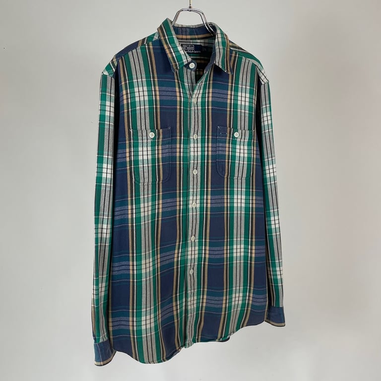 2000年代 ラルフローレン ネルシャツ（00s Ralph lauren flannel shirt）