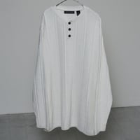 90s Structure henry neck knit sweater