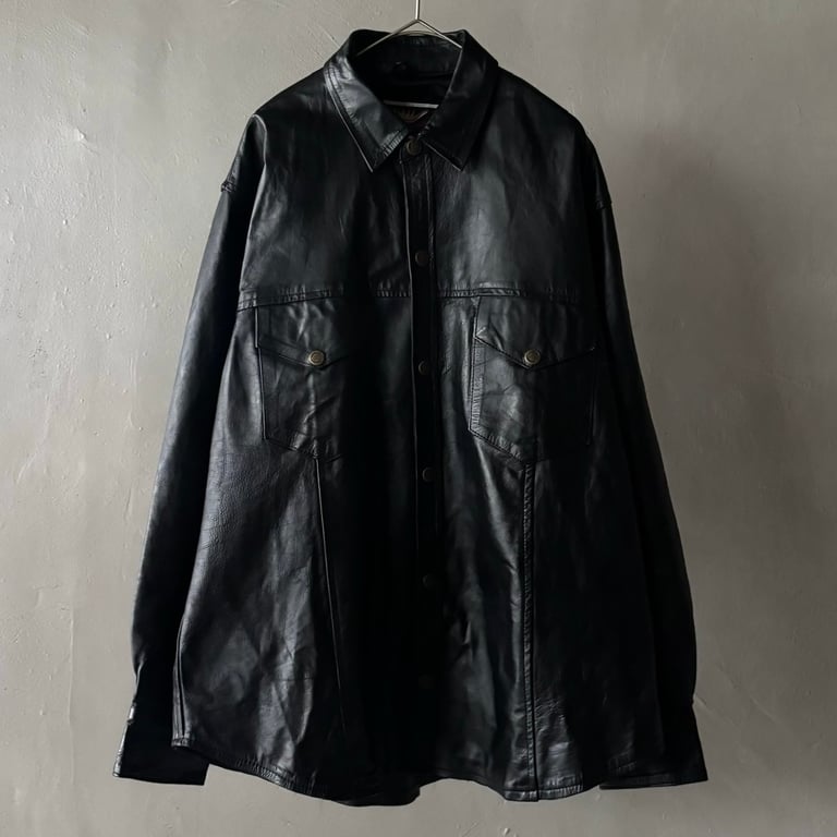 レザージャケット（Mas leather leather shirt jacket）
