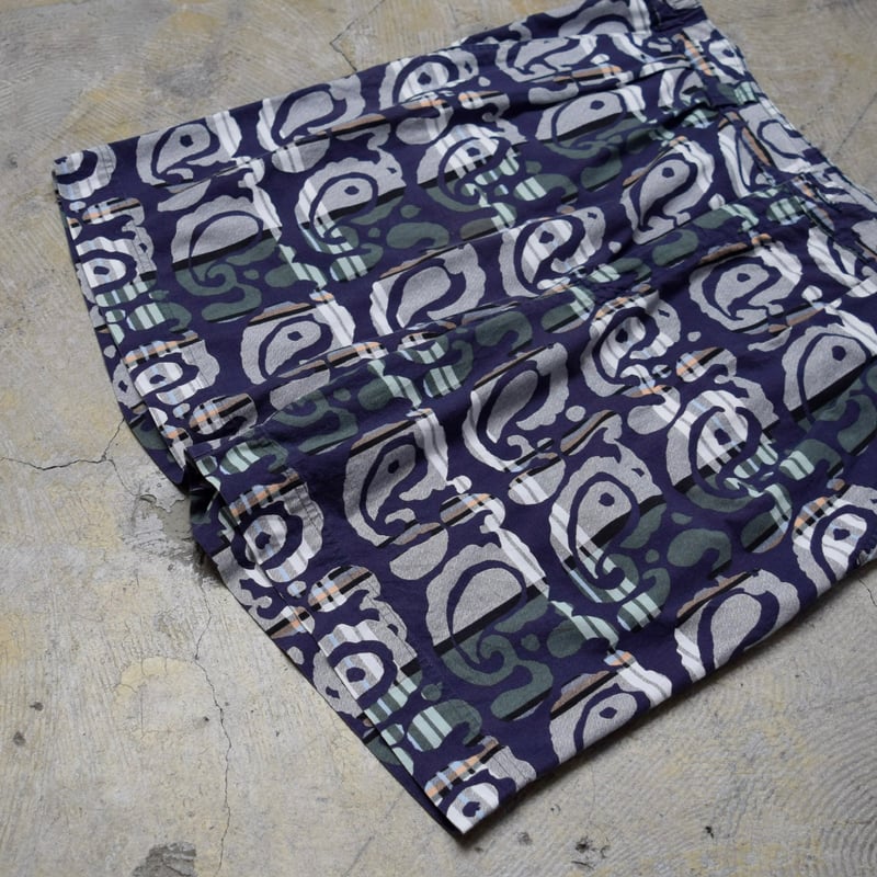 90's HENRY GRETHEL native pattern cotton shorts