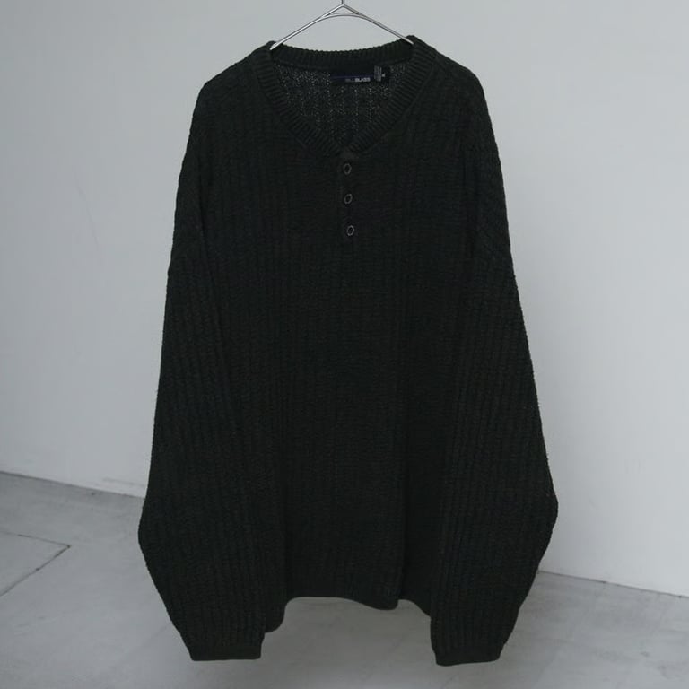 90s~ henry neck knit sweater