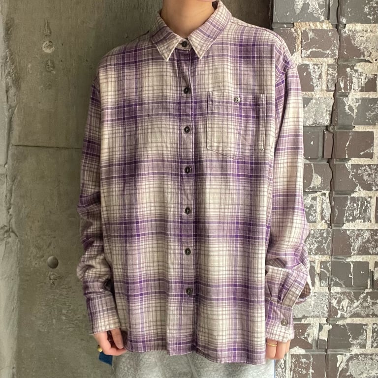 パタゴニア チェックシャツ（Patagonia plaid pattern cotton L/S shirt）