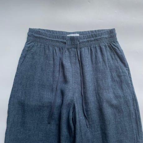 Linen wide easy pants