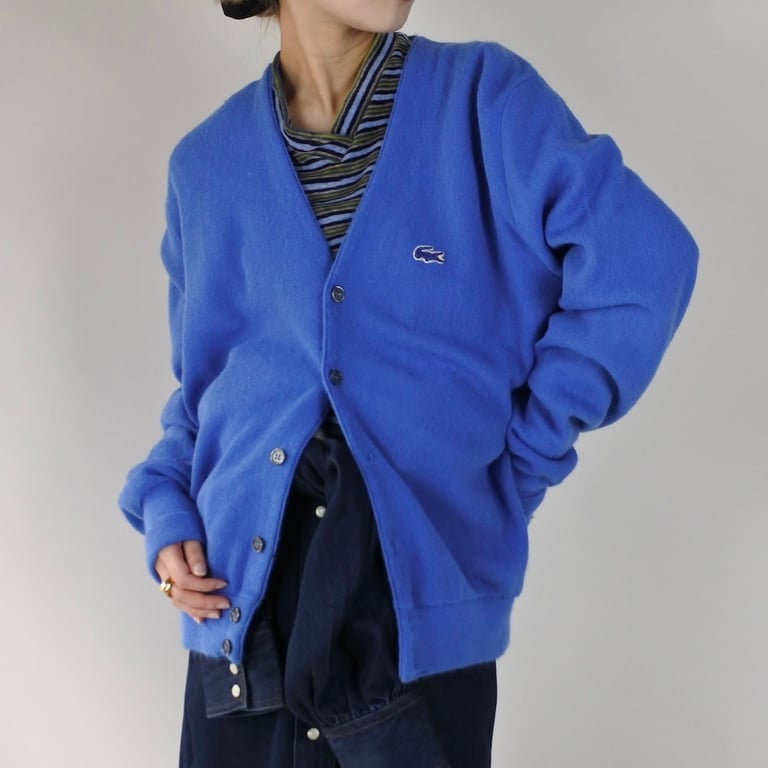 90’s LACOSTE acryl knit cardigan