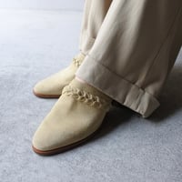 TALBOTS suede leather mules