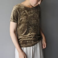 pile fablic S/S tops