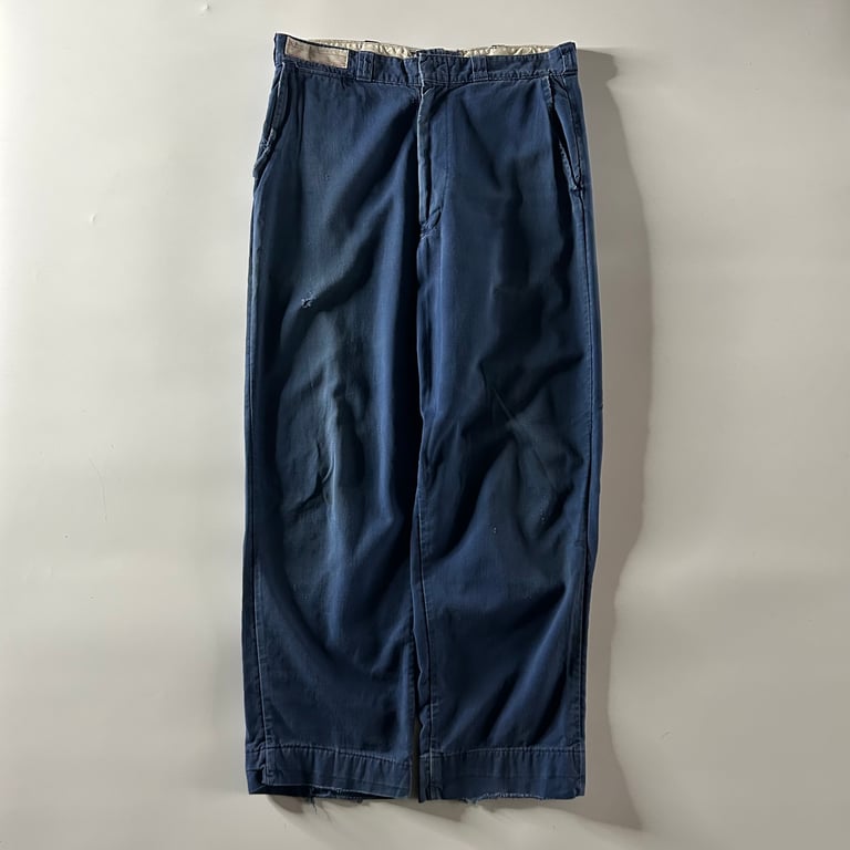 70年代 ワークパンツ（70’s Faded cotton work pants）