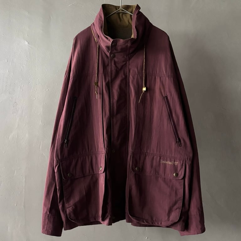 90年代 ティンバーランド ナイロンジャケット（1992 Timberland weathergear cotton×nylon jacket “size S”）