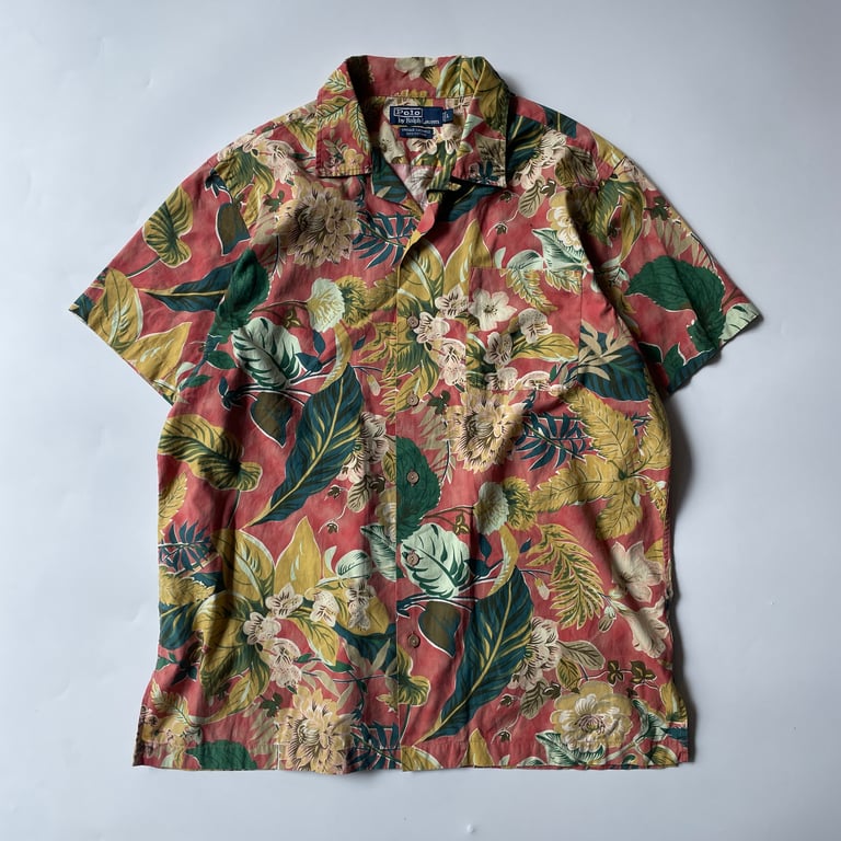 90s Ralph Lauren "VINTAGE CALDWELL" aloha open collar shirt｜ラルフローレン