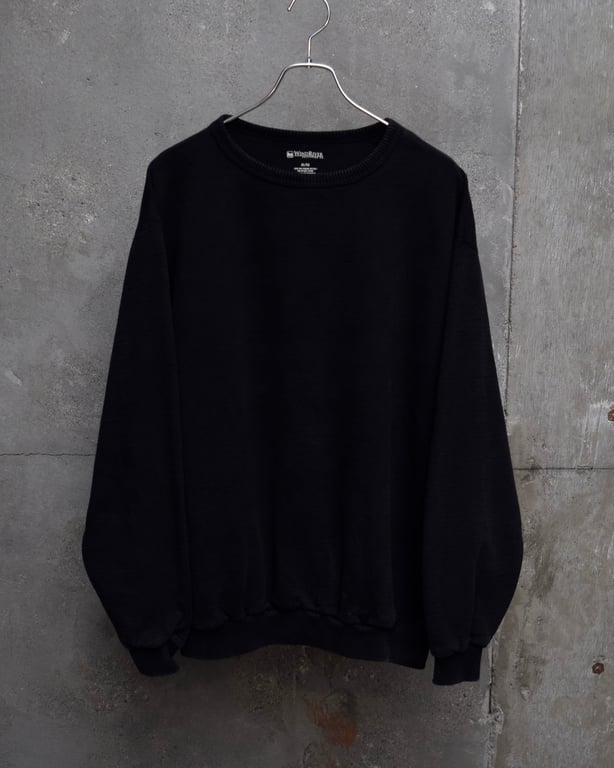 WINDRIVER cotton blank sweat "BLACK"