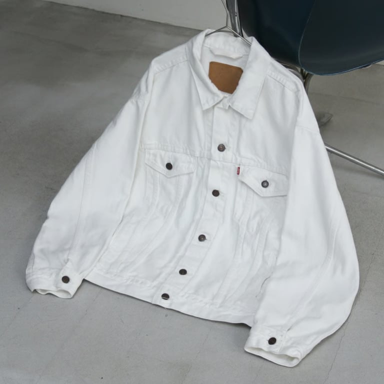 90s Levi's 70507 denim trucker jacket made in usa