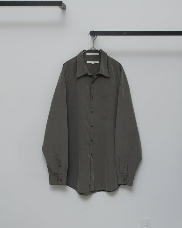 90s Perry ellis rayon/polyester L/S shirt｜ペリーエリス