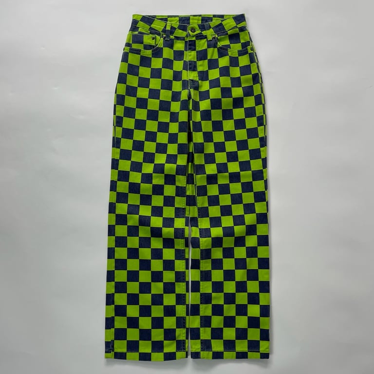 デニムパンツ（Checkered flag denim pants）