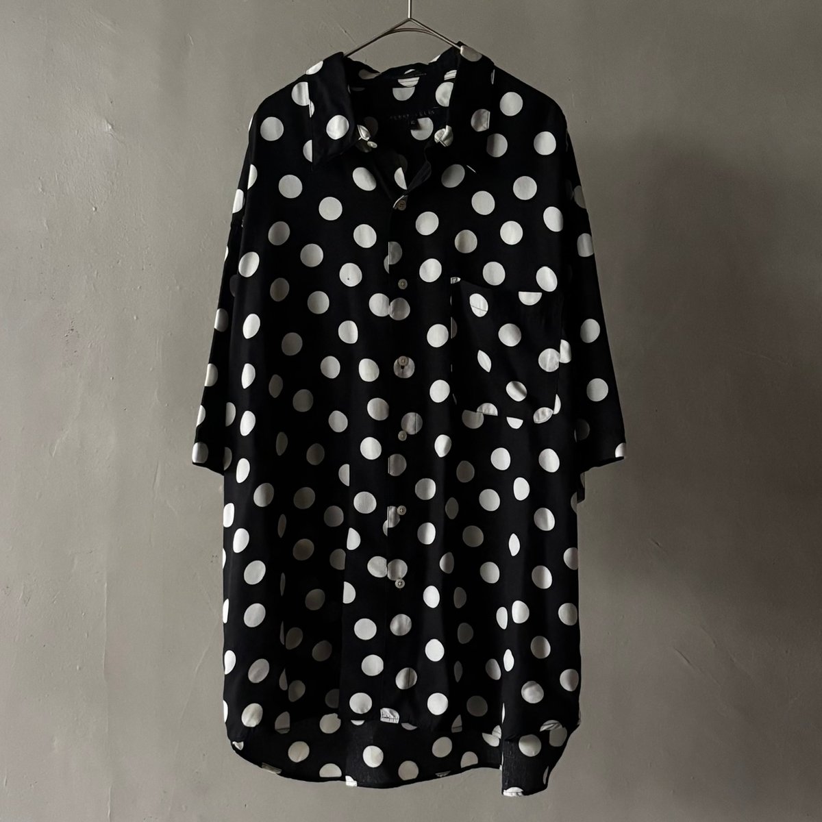 90s Perry ellis rayon dot shirt “made in USA” |
