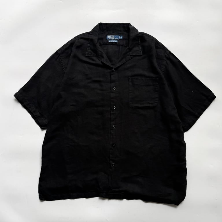 90s Ralph Lauren "CLAYTON" linen/cotton shirt｜ラルフローレン