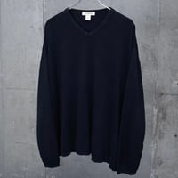 90’s Eddie Bauer loose silhouette cotton v-neck knit