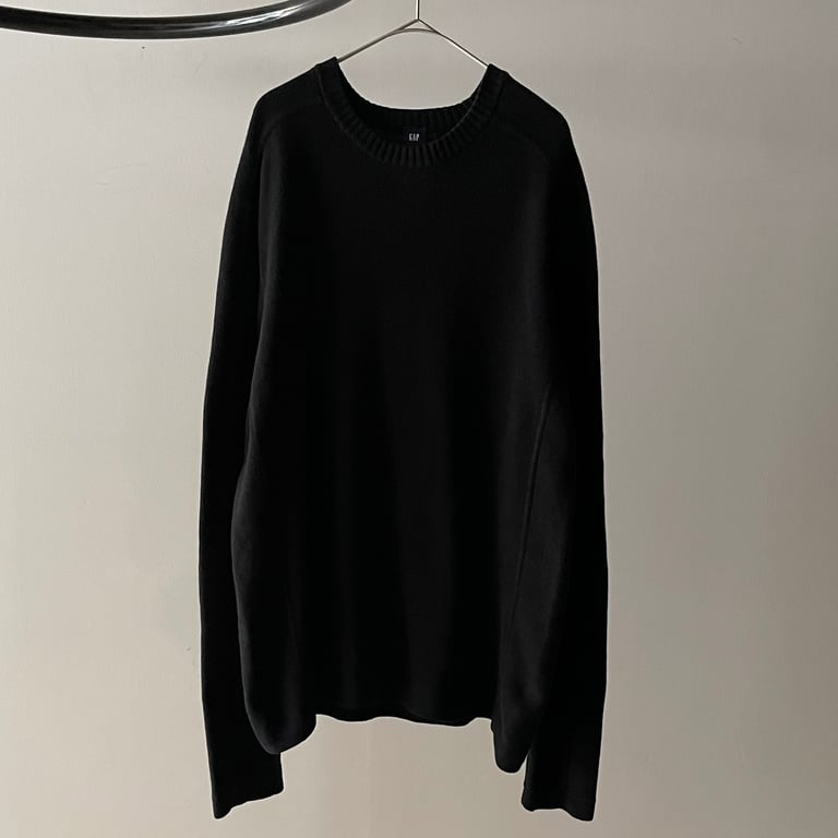 2003 GAP cotton knit sweater ″Black″｜ギャップ