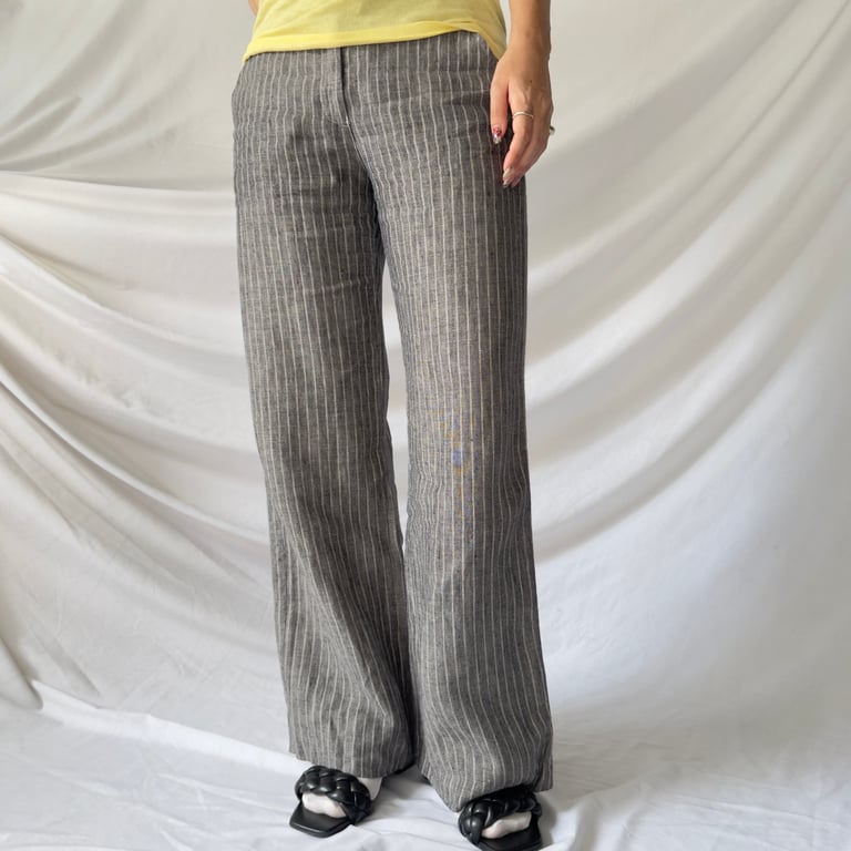 ARMANI Jeans linen stripe slacks｜アルマーニ